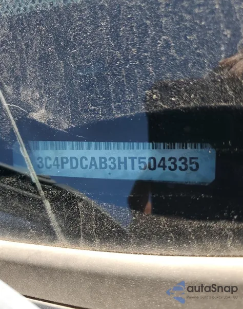 2017 Dodge Journey Se from USA, damaged, VIN 3C4PDCAB3HT504335